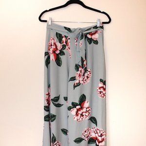 Floral Wide Leg Pants